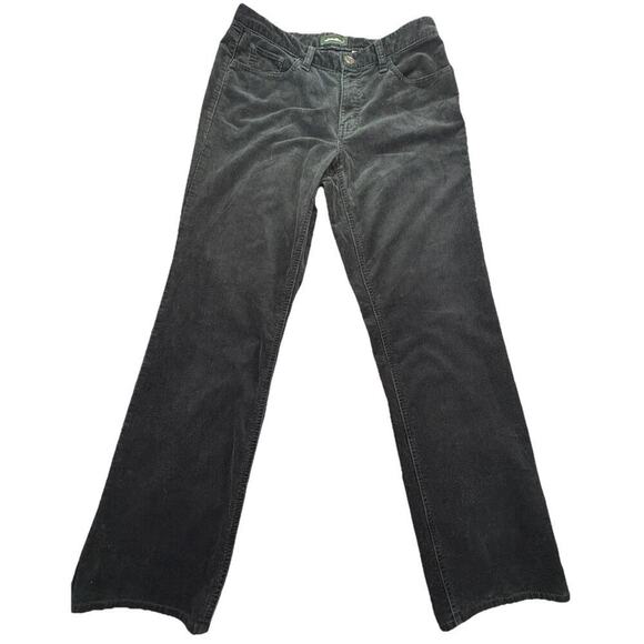 Eddie Bauer Pants - Eddie Bauer Black Corduroy Women’s Straight Leg Mid Rise Pants Size 8